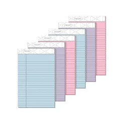 TOPS Prism Notepad, 5" x 8", Narrow Ruled, Assorted, 50 Sheets/Pad, 6 Pads/Pack (TOP63016)