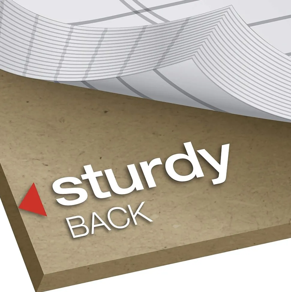 TOPS Prism Notepad, 8.5" x 11.75", Wide Ruled, Assorted, 50 Sheets/Pad, 6 Pads/Pack (TOP63116)