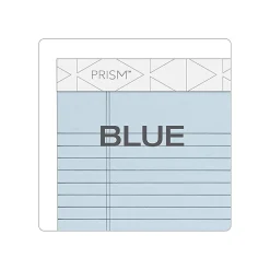 TOPS Prism+ Writing Notepads, 5" x 8", Narrow Ruled, Blue, 50 Sheets/Pad, 12 Pads/Pack (63020)
