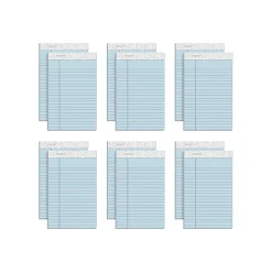 TOPS Prism+ Writing Notepads, 5" x 8", Narrow Ruled, Blue, 50 Sheets/Pad, 12 Pads/Pack (63020)