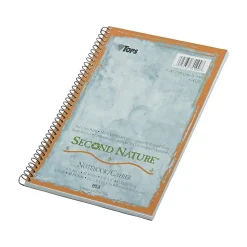 TOPS Second Nature 1-Subject Notebooks, 6" x 9.5", College Ruled, 80 Sheets, Blue (74109)