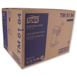 Tork Advanced Bath Tissue, Septic Safe, 2-Ply, White, 550 Sheets/Roll, 80 Rolls/Carton (TRKTM6184)
