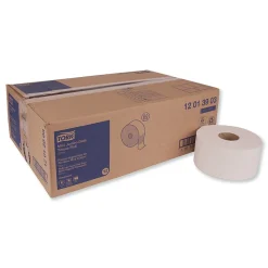 Tork Advanced Jumbo Bath Tissue, Septic Safe, 1-Ply, White, 3.48" x 1,200 ft, 12 Rolls/Carton (TRK12013903)