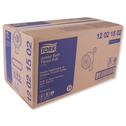 Tork Advanced Jumbo Bath Tissue, Septic Safe, 2-Ply, White, 1600 ft/Roll, 6 Rolls/Carton (TRK12021502)