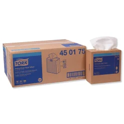 Tork Heavy-Duty Paper Wiper, 9.25 x 16.25, White, 90 Wipes/Box, 10 Boxes/Carton (TRK450175)