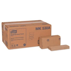 Tork Universal Multifold Hand Towel, 9.13 x 9.5, Natural, 250/Pack,16 Packs/Carton (TRKMK530A)