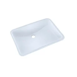 Toto Large Rectangular Undermount Bathroom Sink with CeFiONtect™, Cotton White (LT540G#01)