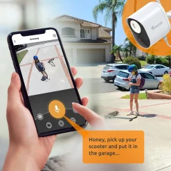 Toucan Floodlight Wireless Outdoor Smart Plug-In Security Camera with Night Vision, 2-Way Talk, Siren (TSLC10WU)