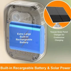 Toucan Pro Indoor/Outdoor Wireless Smart Battery Operated Security Camera (TNTSCP05GR)