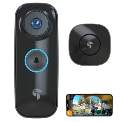 Toucan Wi-Fi Wireless Smart Video Doorbell Pro, Black (TVDP05GR)
