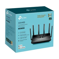 TP-LINK Archer AX4400 Dual Band MU-MIMO Gaming Router, Black (ARCHER AX4400)