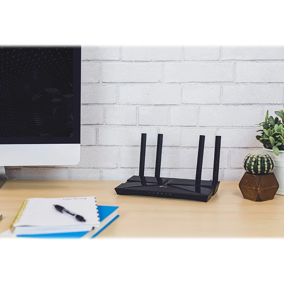 TP-LINK Archer AX1500 Dual Band MU-MIMO Gaming Router, Black (ARCHER AX1500)