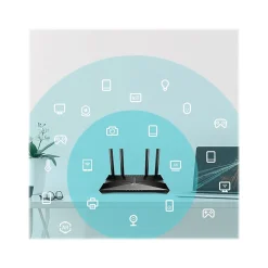 TP-LINK Archer AX1500 Dual Band MU-MIMO Gaming Router, Black (ARCHER AX1500)