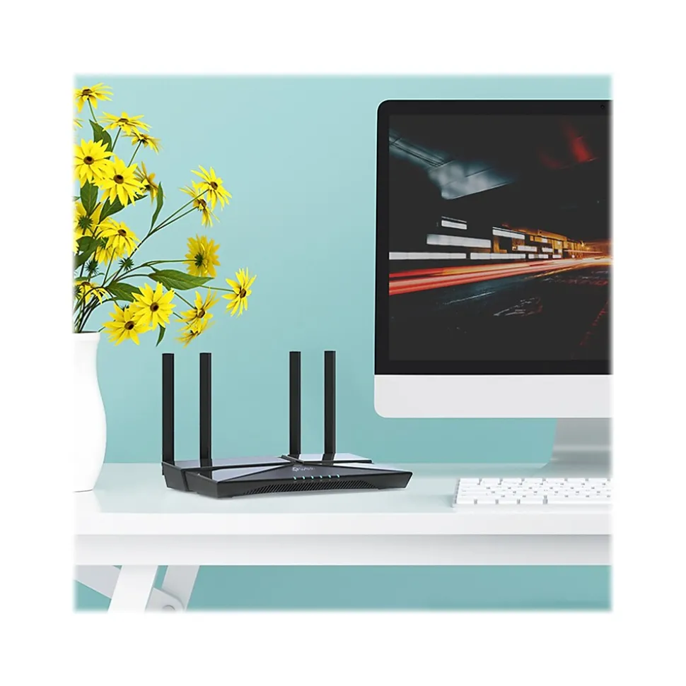 TP-LINK Archer AX1500 Dual Band MU-MIMO Gaming Router, Black (ARCHER AX1500)