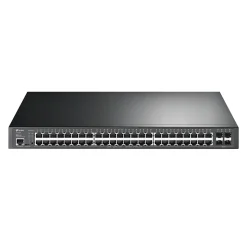 TP-LINK JetStream 48-Port Gigabit Ethernet PoE+ Managed Switch, Black (TL-SG3452P)