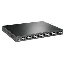 TP-LINK JetStream 48-Port Gigabit Ethernet PoE+ Managed Switch, Black (TL-SG3452P)