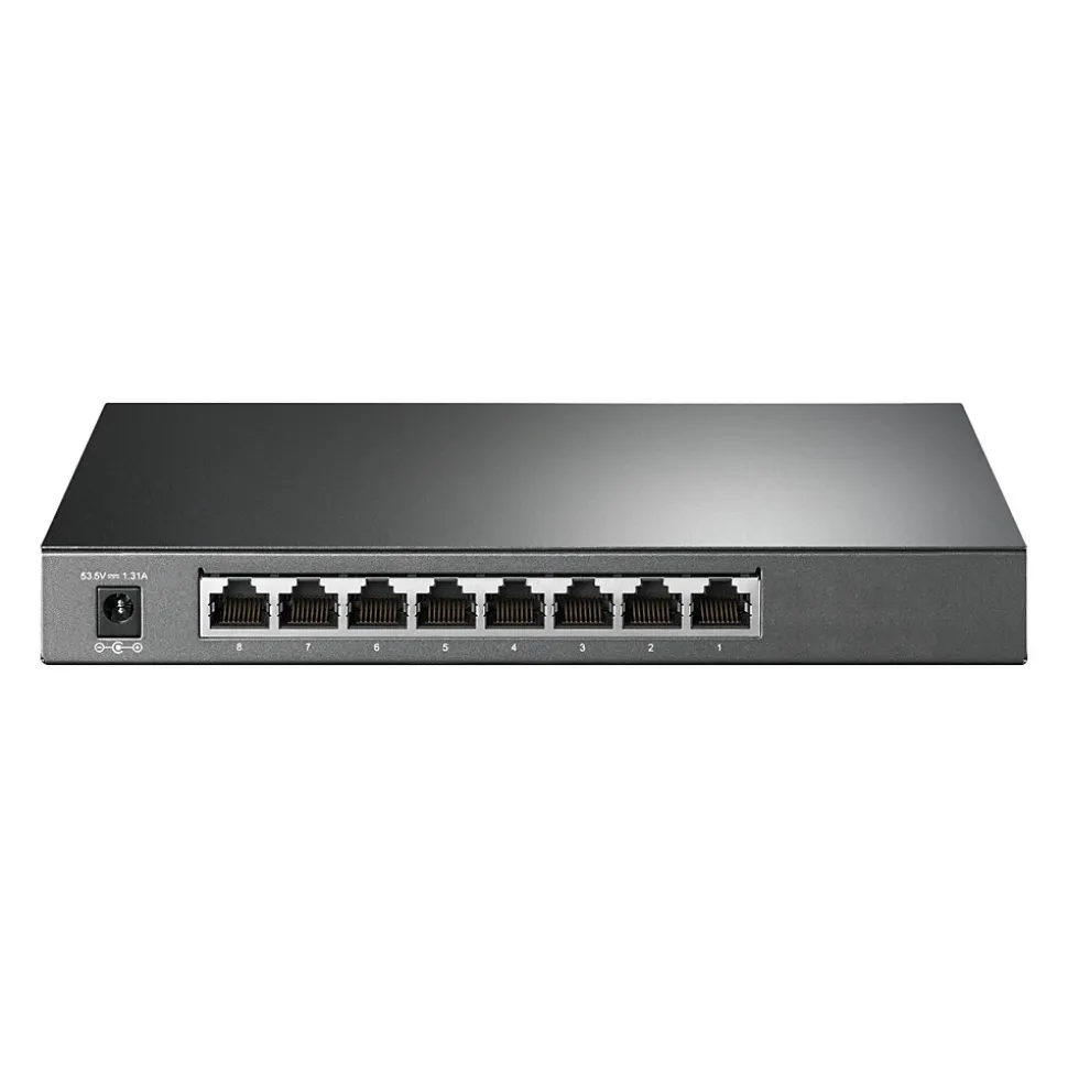 TP-LINK JetStream 8-Port Gigabit Ethernet PoE Smart Switch, Black (TL-SG2008P)