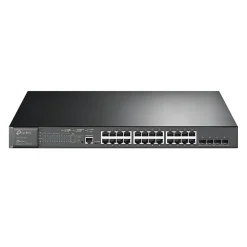 TP-LINK JetStream 24-Port Gigabit Ethernet PoE+ Managed Switch, Black (TL-SG3428MP)