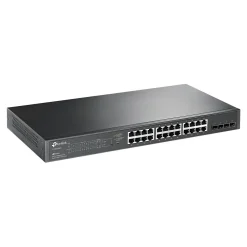 TP-LINK JetStream 24-Port Gigabit Ethernet PoE+ Smart Switch, Black (TL-SG2428P)