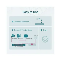 TP-LINK 10-Port Gigabit Ethernet PoE Smart Switch, Black (TL-SG1210MPE)