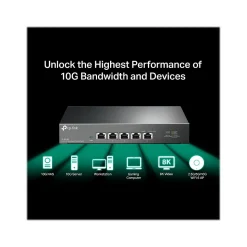 TP-LINK 5-Port Multi-Gigabit Unmanaged Switch, Black (TL-SX105)