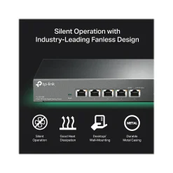 TP-LINK 5-Port Multi-Gigabit Unmanaged Switch, Black (TL-SX105)