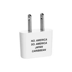 Travel Smart Adapter Plug for America, Caribbean, and Japan, White (NW3XR)