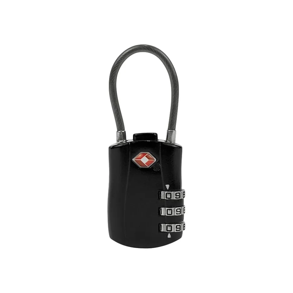 Travelon 3-Digit Combination Lock, Black (13112-500)