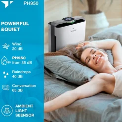 Treblab Turonic Premium HEPA Air Purifier & Humidifier, White (PH950)