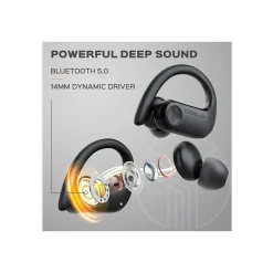 Treblab X3 Pro Wireless Noise Canceling Earbuds, Bluetooth, Black (X3-PRO-B)