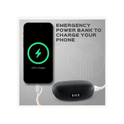 Treblab X3 Pro Wireless Noise Canceling Earbuds, Bluetooth, Black (X3-PRO-B)