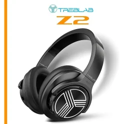 Treblab Z2-B Over Ear Workout Headphones with Microphone