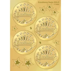 TREND 2" Excellence (Gold) Award Seals Stickers (T-74003-6)
