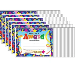TREND Certificate of Award Colorful Classics Certificates, 30 Per Pack, 6 Packs (T-2951-6)
