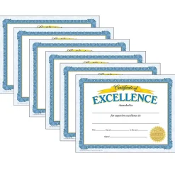 TREND Certificate of Excellence Classic Certificates, 30/Pack, 6/Bundle (T-11301-6)