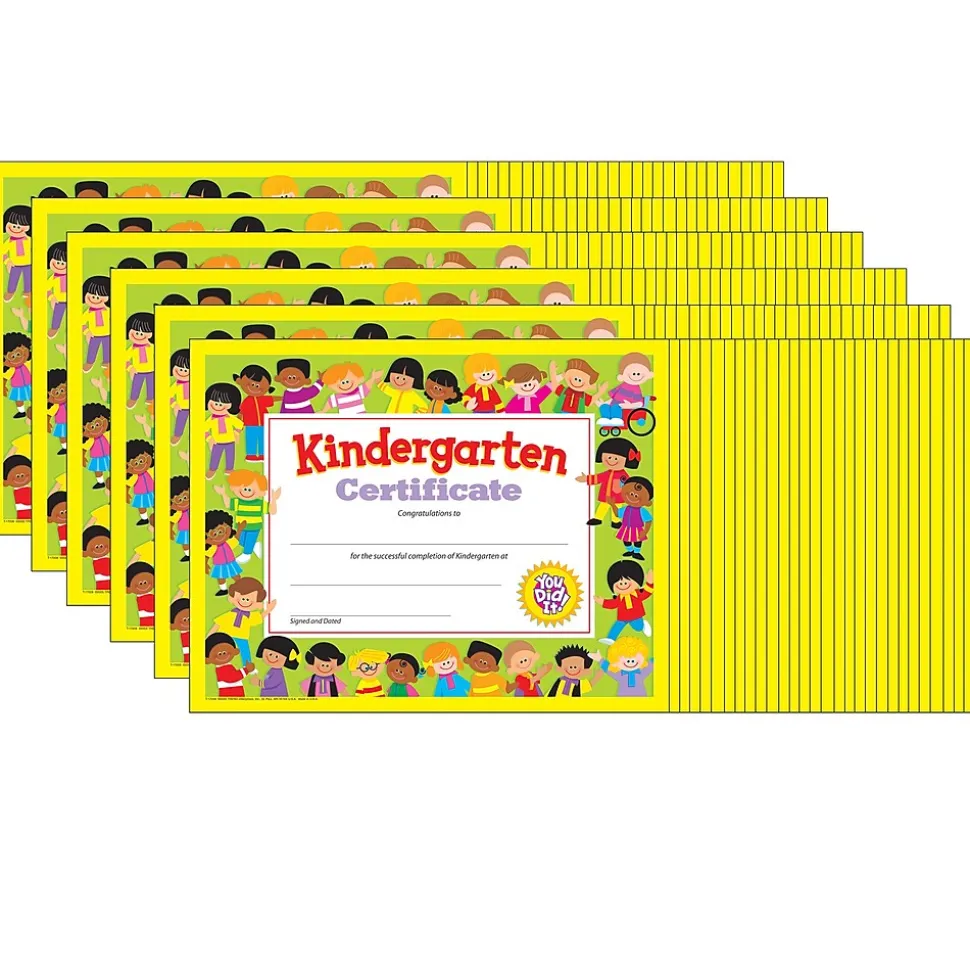 Trend Enterprises Completion Certificates, 8.5" x 11", Multicolor, 6/Bundle (T-17008-6)