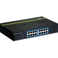 TRENDnet 16-Port Gigabit Ethernet Unmanaged Switch, 10/100/1000 Mbps, Black (TEG-S16DG)