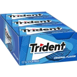 Trident Original Gum, 14 Pieces/Pack, 12/Box (MOZ01108)