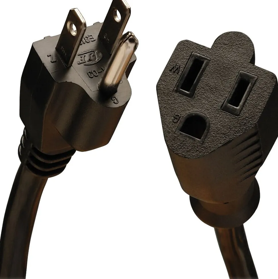 Tripp Lite 3' Extension Cord, 14 AWG, Black (P024-003)