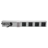 Tripp Lite 4 Outlet Power Strip, Gray/Black (PS120410)