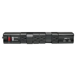 Tripp Lite 6 Outlet Rotatable, 8' Cord, 1080 Joules (TLP608RUSBB)