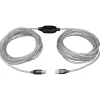 Tripp Lite 36' USB 2.0 Male to Male Repeater Cable, Silver