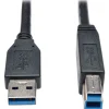 Tripp Lite 3' USB 3.0 Type A Male to Type B Male Device Cable, Black