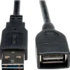 Tripp Lite 6' USB A to USB A Cable, Male to Female, Black (3635820)
