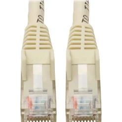 Tripp Lite Cat6 GbE Gigabit Ethernet Snagless Molded Patch Cable UTP White RJ45 M/M 6in 6" (N201-06N-WH)