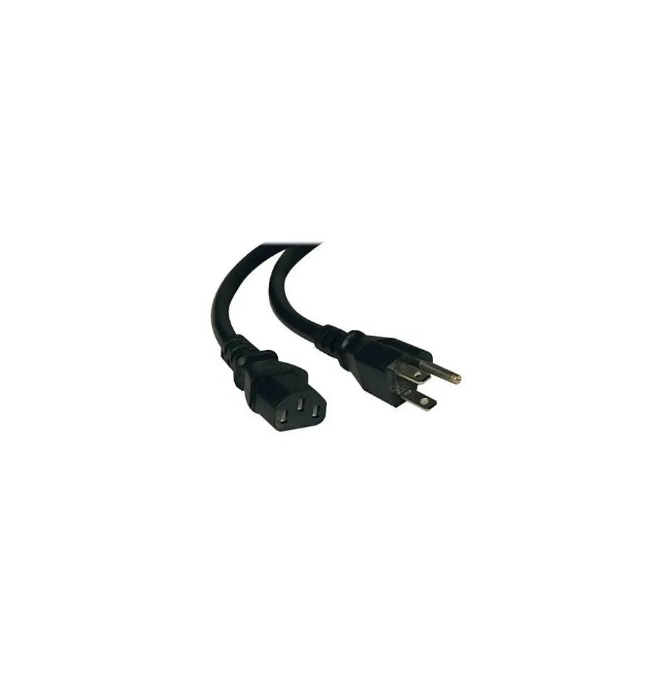 Tripp Lite P007-010 10' NEMA 5-15P to IEC-320-C13 Heavy-Duty Computer Power Cord, Black
