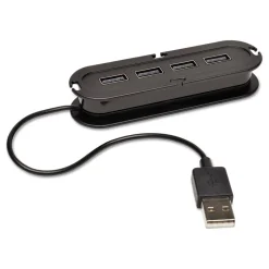 Tripp Lite 4-Port USB 2.0 Hub, Black (TRPU222004R)