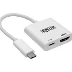 Tripp Lite U444-06N-H4K6WC 0.5ft HDMI/Thunderbolt 3 A/V Cable, White (U444-06N-H4K6WC)