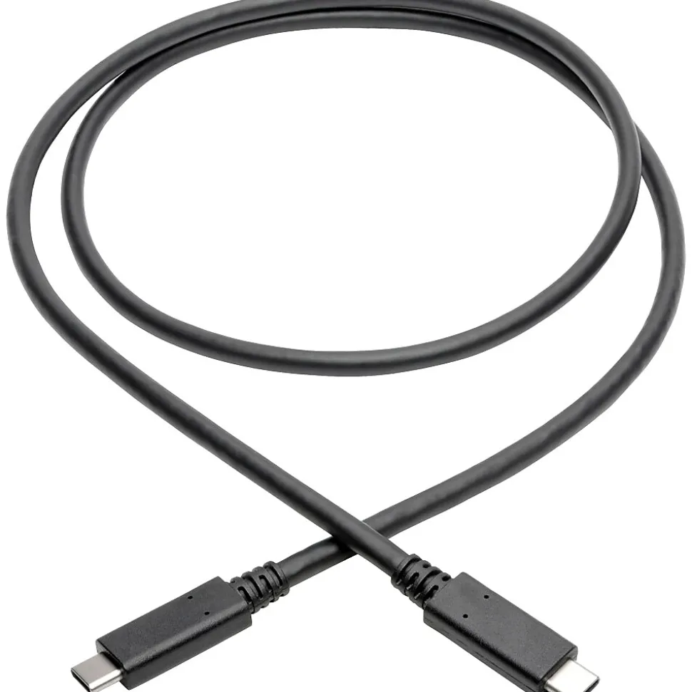 Tripp Lite USB C Cable USB 3.1 Gen 2 w/ 5A Rating 20V M/M USB Type C USB Type-C USB-C 3ft 3' (U420-003-G2-5A)