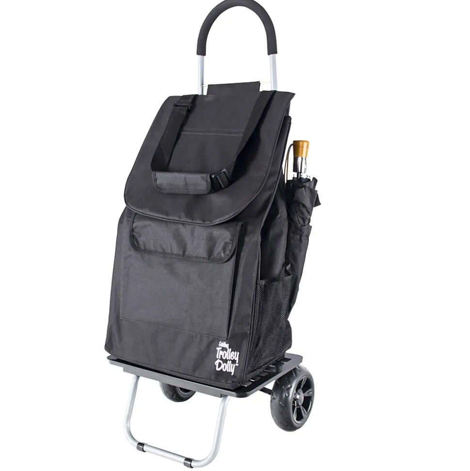 Trolley Dolly Bigger Folding Hand Truck, 200 lb. Capacity, Black (01-562)